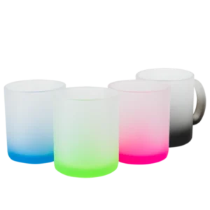 TAZA SATINADA 11 OZ CON BASE DE COLOR