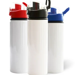 BOTELLA DE AUMINIO CON TAPA PRESIONABLE (CAJA CON 6 PIEZAS)