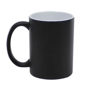 Taza Mágica 15 oz Negro Mate para Sublimación