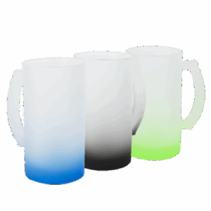 TARRO SATINADO 16 OZ CON BASE DE COLOR (CAJA CON 6 PIEZAS)