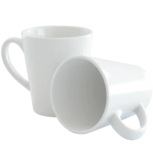 Taza Blanca 12 oz Cónica para Sublimación